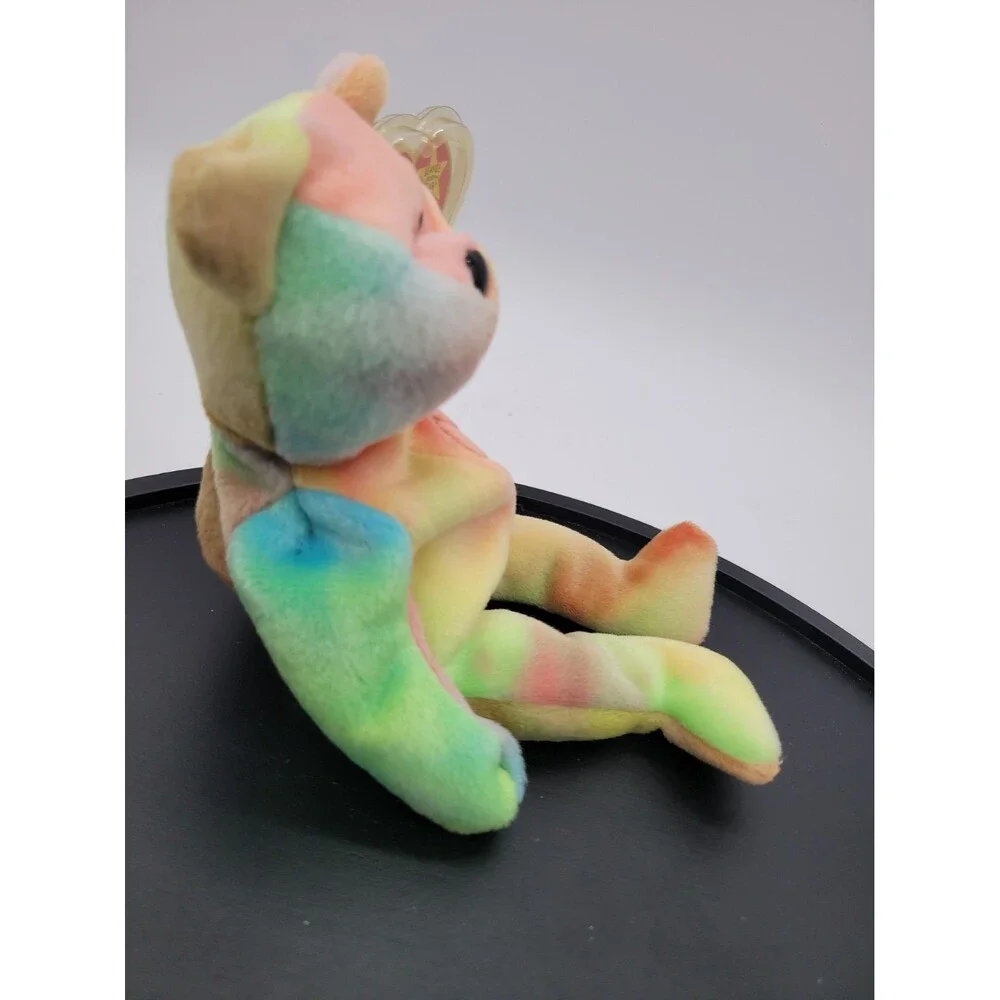 Ty Beanie Baby: Peace Bear 1996 Multicolor With Tag Vintage 8